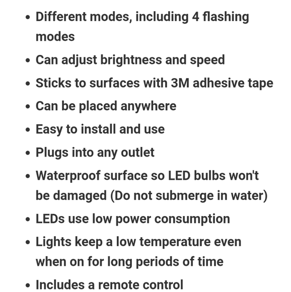 🆕️65ft Color Changing LED Light Strip (Remote) - Picture 6 of 10